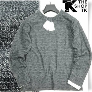 新品1円～★THE SHOP TK タケオキクチ 長袖 セットアイテム/ニット＋ロンＴシャツ スラブワッフルアンサンブルプルオーバー M ◆4332◆