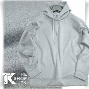 新品1円～★THE SHOP TK タケオキクチ メンズ 起毛加工/ストレッチ TOUCH ME HOODIE タッチミーパーカ M グレー 本物 ◆4331◆