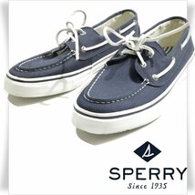 未使用1円～★SPERRY TOPSIDER スペリートップサイダー メンズ デッキシューズ 28.0cm ネイビー BAHAMA 2-EYE VARSITY バハマ◆4543◆_画像1