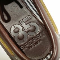 未使用1円～★SPERRY TOPSIDER スペリートップサイダー メンズ 本革レザー デッキシューズ 25.5cm 茶 A/O 2-EYE 85TH◆4538◆_画像3