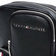 新品1円～★TOMMY HILFIGER トミー ヒルフィガー メンズ レザーショルダーバッグ ブラック 黒 正規店本物 ◆5401◆_画像4