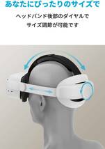 Anker Head Strap for Oculus Quest 2【Meta Quest 2/簡単装着/サイズ調節可能】ヘッドアクセサリーヘッドバンド クッションVRヘッドセット_画像4