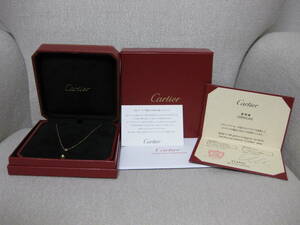  beautiful goods Cartier Cartier D'AMOUR dam -ru necklace 750PG pink sapphire pink gold K18 pendant box guarantee accessory jewelry 