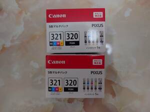 ★未開封新品　送料込み　CANON　純正インク BCI-321+320 5色マルチパック 2個セット キャノン★