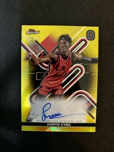 2022-23 Topps Finest OTE Basketball Somto Cyril Auto Gold /50