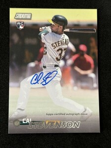 2023 Topps Stadium Club Baseball Cal Stevenson Auto