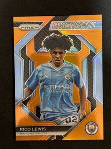 2023-24 Panini Prizm Premier League Soccer Lico Lewis EMERGENT Orange Prizm /25