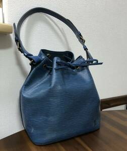 ルイヴィトン エピ プチノエ M44105 ショルダーバッグ 巾着バッグ ブルー系 LOUIS VUITTON 札幌市