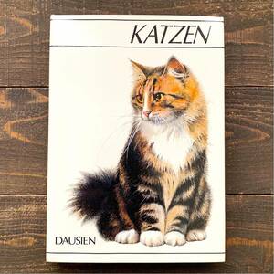  Germany. old cat. illustrated reference book (KATZEN 1988 year )/ antique Vintage Europe cat. illustration cat. . hedgehog beautiful goods atmosphere */