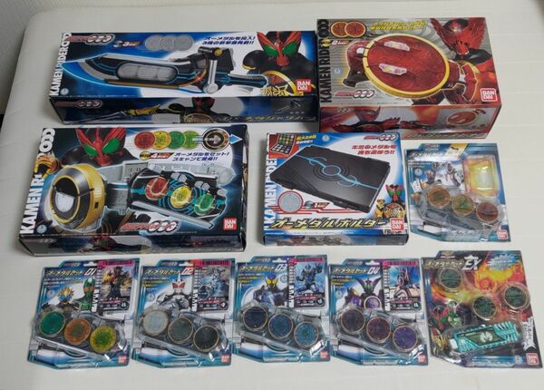 【中古美品】 仮面ライダーオーズ おもちゃセット オーズドライバー メダジャリバー タジャスピナー オーメダルホルダー