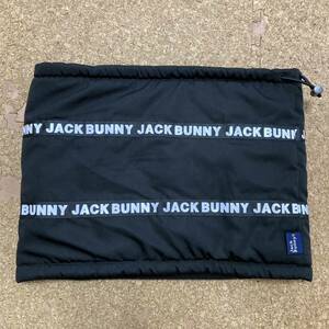 【美品】 ジャックバニー JACK BUNNY ネックウォーマー ゴルフ ゴルフウェア 黒 golf GOLF ブラック 