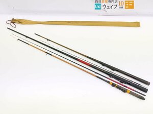 シマノ 青波巧 硬調 165、スズミ ハイカーボン 並継 鱗堤 ヘチ 1-210、NEW 山吹イカダ DX 180 計3点セット