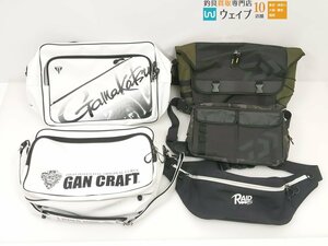 レイドジャパン スイッチバッグ・ダイワ メッセンジャーバッグ・ダイワ ショルダーバッグ 等計5個中古