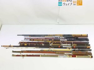 オリムピック キャロナック 50-360・ホノルル 11 他 船竿 ジャンク大量セット ジャンク品