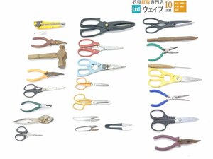 シマノ 三菱 カープ DAISO プライヤー ハサミ フィッシンググリッパー 魚つかみ 等 計26点 中古 ジャンク品