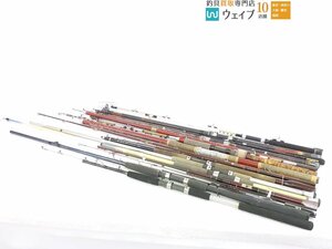 マスタック 城ヶ島 ヤリイカ 80/150-270、スズミ CG 船路 アンダースロー 8/15-180 他 船竿 など ジャンク竿 大量セット