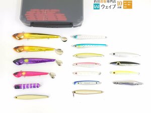 ジャッカル アンチョビミサイル 50g・90g・150g、ダイワ ファントム II 40g、タックルハウス、マリア 他 中古メタルジグ 計17点