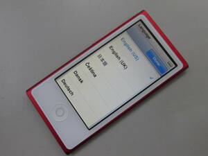 ◆ ipod nano アイポッドナノ 本体のみ 初期化済み A1446 プロダクトレッド 赤 PD744J 第7世代 16GB アップル /6431SA