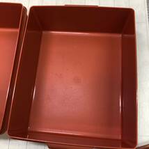 中古 イタミ有 TUPPERWARE タッパーウェア 深型 2個　43x35x13cm 衣装 保存 保管 収納 ケース_画像4