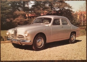 * открытка //ALFA ROMEO 1900 BERLINA 1950/Printed in Holland