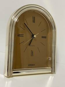 CITIZEN シチズン 置き時計 CLOCK 置時計　金色　エマーソン　4RG717 日本製