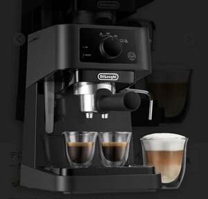 113586◎【未使用品】DeLonghi デロンギ スティローザ エスプレッソ・カプチーノメーカー EC235J-BK 黒