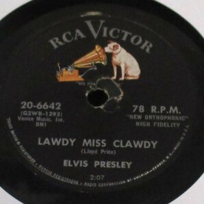 ★ 78rpm Elvis Presley / Lawdy, Miss Clawdy / Shake, Rattle And Roll [ US RCA Victor 20-6642 ] RARE SP盤の画像1