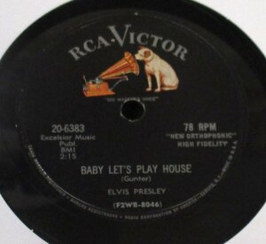 ★ 78rpm Elvis Presley Baby Let's Play House / I'm Left, You're Right, She's Gone[ US '55 RCA Victor 20-6383 ] RARE SP盤