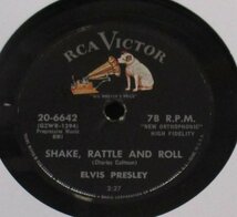 ★ 78rpm Elvis Presley / Lawdy, Miss Clawdy / Shake, Rattle And Roll [ US RCA Victor 20-6642 ] RARE SP盤_画像2