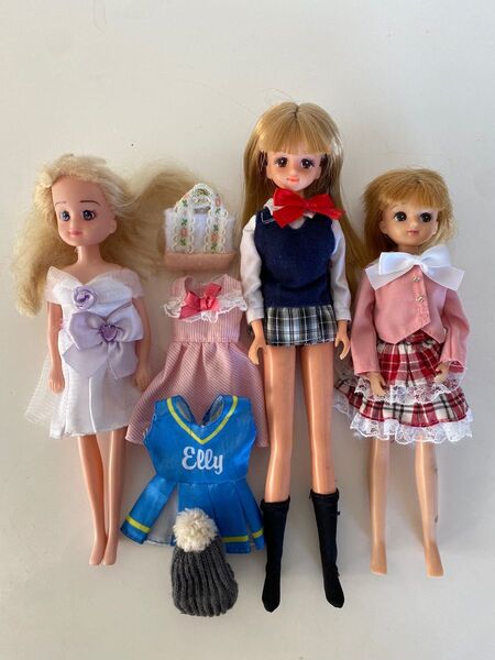 リカちゃん ジェニーちゃん 本体 服 カバン ワンピース 小物 12点まとめ売り 80年代 昭和レトロ 当時物