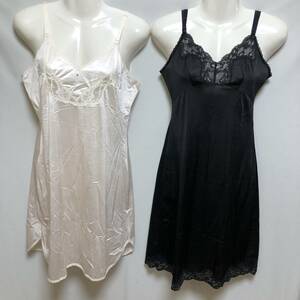 SX-602　☆♪The K-TG2810 & 2850 co Beauty Charm Madams Lingerie ♪☆ エレガンススリップ　2点　MLサイズ（B85cm　丈90＆95cm）