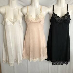 SX-636☆♪The SUBROSA & D-OS1030 & C-OS2036 Pretty Sisters Lingerie colletion ♪☆ エレガンススリップ　3点　Mサイズ（B80cm丈90cm)