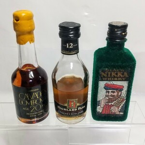 ウイスキー　WHISKY　ミニボトル　50ml NIKKA ブラック ハイランドパーク12年　ニッカ　highland park カルヴァドス　ドンフォンテ