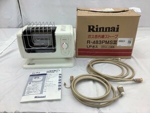 リンナイ ガス赤外線ストーブ R-483PMSⅢ 動作未確認 LPガス用 中古品 ACB