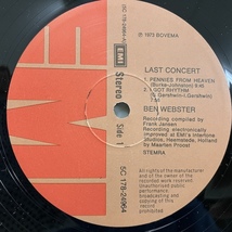 ■即決 JAZZ Ben Webster / Last Concert 5c178.24.964/5 ej4438 蘭オリジナル、2Lp見開きコーティング・カバー ベン・ウェブスター_画像6