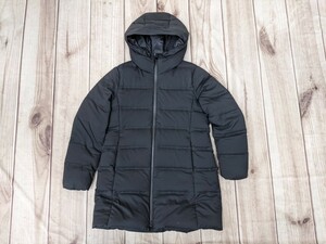 16．ユニクロ UNIQLO シームレスダウンコート レディースL　黒系y903