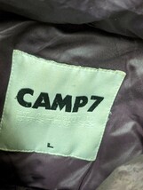 20．CAMP 7 キャンプセブン ダウンジャケット ボリュームダウン メンズL　紫系 アウトドアウェア y811_画像5