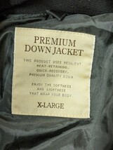 1．UNIQLO ユニクロ PREMIUM DOWN JACKET フード裏ベロア 襟内フリース フード取り外し可能 ダウンジャケット メンズXL 黒903_画像3