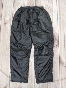 15．BLACK LEDER Ma-1 ダウンパンツ 防寒パンツ　メンズLL　黒　ウィルy110