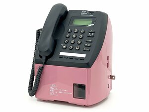 NTT 日本電信電話 PT-51 TEL(P) 公衆電話 ピンク 1995年製 当時物 レトロ 鍵付き