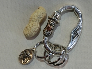 送料無料 ピーナッツカンパニー BEROPEANUTS Carabiner シルバー925 カラビナ キーホルダー Peanuts&Co アクセサリー 新品