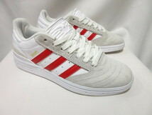 adidas SKATEBOARDING BUSENITZ 23.5cm アディダス スケートボーディング ブセニッツ スエード レザー ホワイト スケシュー 白赤_画像1