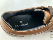 即決★美品展示品 CROSS SENSE★26.5cm レザースニーカー クロスセンス 茶 ブラウン ドレス ビジネスカジュアル madras社_画像6