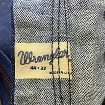 新品 Dead Stock フラッシャー付き 70s USA製 Wrangler デニム 44×32 フレア ブーツカット パンツ ラングラー ジーンズ ヴィンテージ_画像6