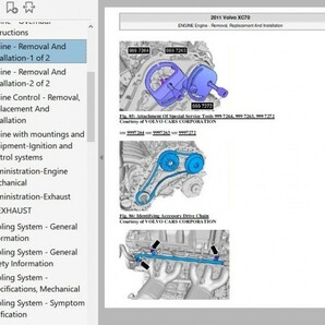 ボルボ XC70  ワークショップマニュアル 整備書 ボディー修理 修理書 配線図の画像2