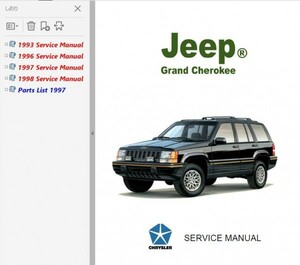 Jeep Grand Cherokee ZJ ZG 1993-1998 service book repair book wiring diagram repair manual parts list Jeep Cherokee