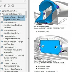 ボルボ XC70  ワークショップマニュアル 整備書 ボディー修理 修理書 配線図の画像7