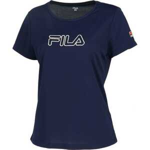 アップリケTシャツ（レディース) M フィラネイビー #VL2819-20 FILA 新品 未使用