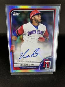 ネルソン・クルーズ NELSON CRUZ サイン　topps 2023 World baseball classic カード