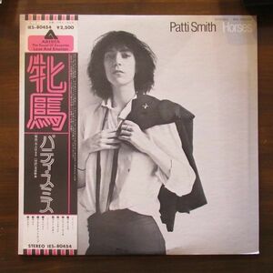 ROCK LP/帯・ライナー付き美盤/Patti Smith - Horses/Ｂ-11675